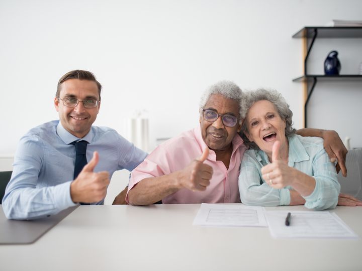 Older clients happy with their agent